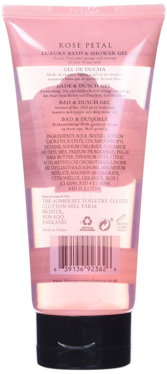 AAA by Somerset Rose petal bath & shower gel by somerset, 6.76 Fl Oz, (92362)