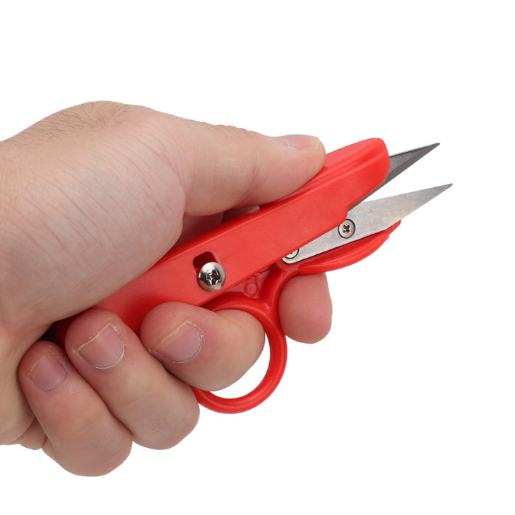 Walfront 3Pcs Modern, Compact Stainless Steel Thread Snips, Red, Ambidextrous, Sewing, Embroidery, Fabric Scissors