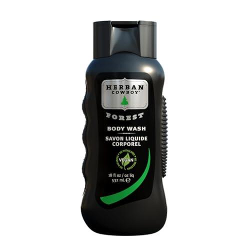 Herban Cowboy Forest Body Wash with Hints of Cedar, Mandarin, and Black Pepper (18 fl oz)