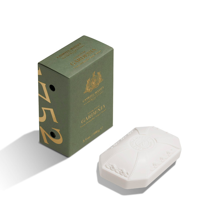 Caswell-Massey Gardenia Natural Bar Soap for Women, Moisturizing Body Soap Bar for All Skin Types, Made with Essential Oils & Plant-Based Formula for