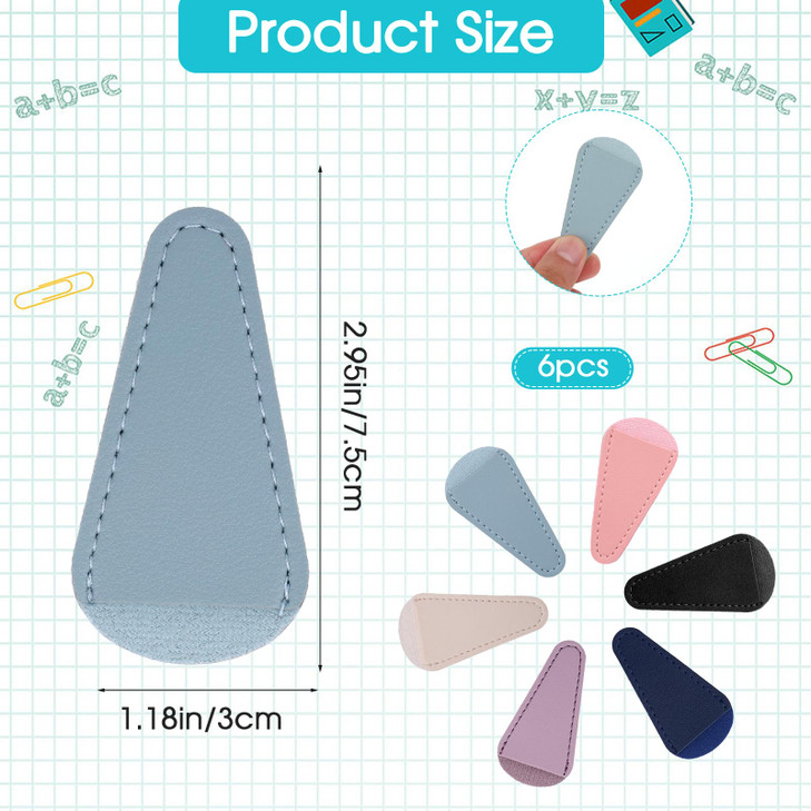 6 Pcs Scissor Tip Covers Scissors Leather Sheath Safety Scissors Cover Protector Sewing Scissor Sheath for Embroidery Sewing Quilting Crafts Portable