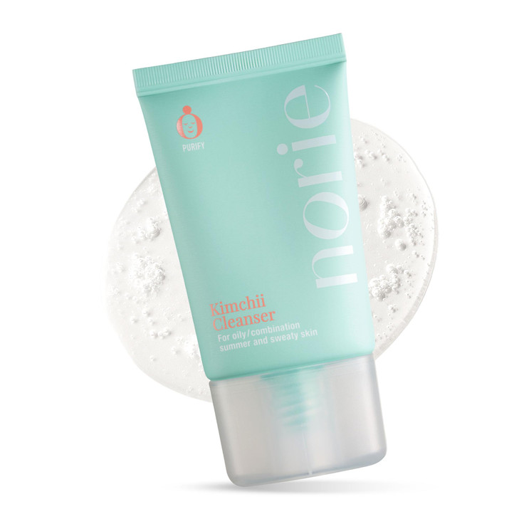 Norie Kimchii Face Wash - Gentle Facial Cleanser for Dry, Oily & Sensitive Skin | Fragrance Free Gel for Clearer Skin 2% Salicylic Acid, Vegan, Unsce
