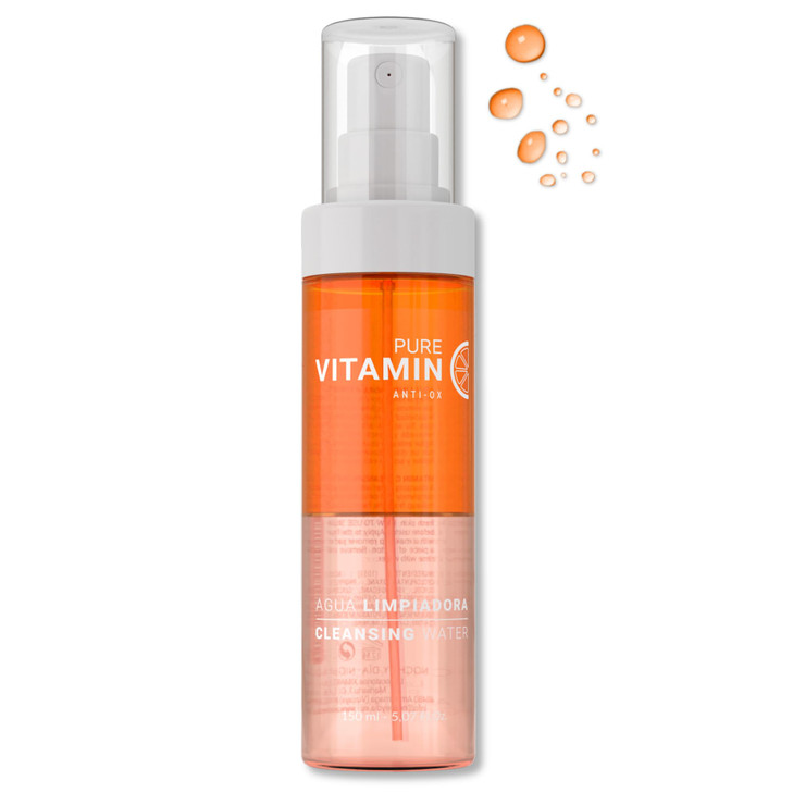 Noche Y Dia Vitamin C Cleanser for Mature Skin - Made in Spain - Anti Aging Face Wash, Makeup Remover, Targets Wrinkles, Acne, Breakouts - 150mL (5.0