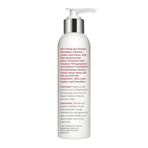 CONTROL CORRECTIVE Anti-Aging Cleansing Gel  Peptides, Chamomile & Calendula Gel Cleanser for Mature Skin, 6.7 oz