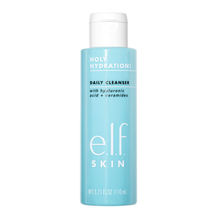 e.l.f. SKIN Holy Hydration! Daily Cleanser, Face Cleanser For Washing Away Excess Oil, Impurities & Makeup, Made With Hyaluronic Acid, Vegan & Cruelt