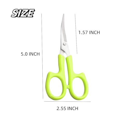 XingCRYao Embroidery Scissors, Curved, Stainless Steel, 1Pcs,5.11inch? for Cross Stitch, Sewing, Crafting, Dressmaking, Pink