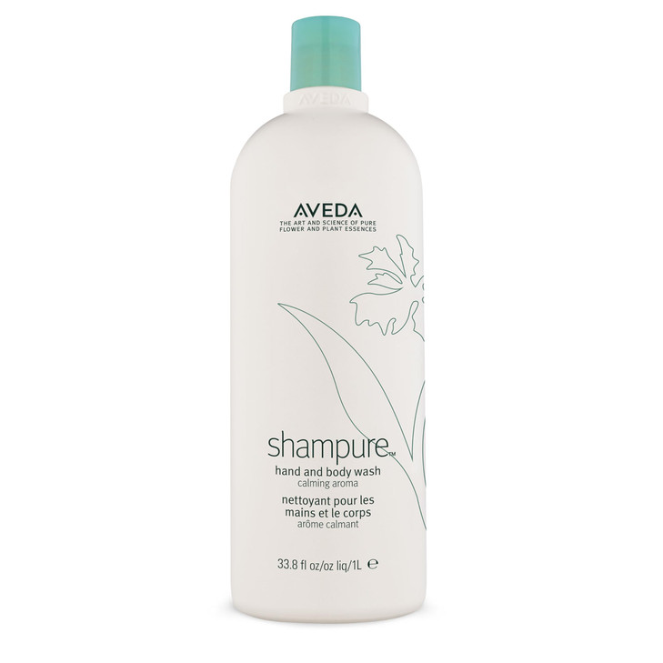 Aveda Shampure Hand & Body Wash | Liquid Hand Soap and Body Wash | with Calming Aroma of Lavender, Ylang Ylang, Petitgrain, 33.8 Fl Oz