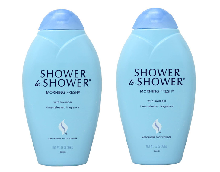 Shower to Shower Body Powder Morning Fresh 13 oz (Pack of 2)