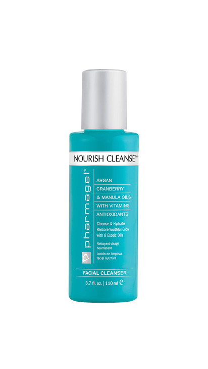 Pharmagel Nourish Cleanse Hydrating Facial Cleanser | Face Cleanser & Makeup Remover | Natural Face Wash for All Skin Types  3.7 oz