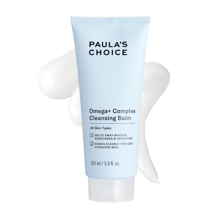 Paula's Choice Omega Complex Face Cleansing Balm, Double Cleanse Face Wash & Gentle Daily Makeup Remover, Suitable for Dry & Sensitive Skin, Mineral