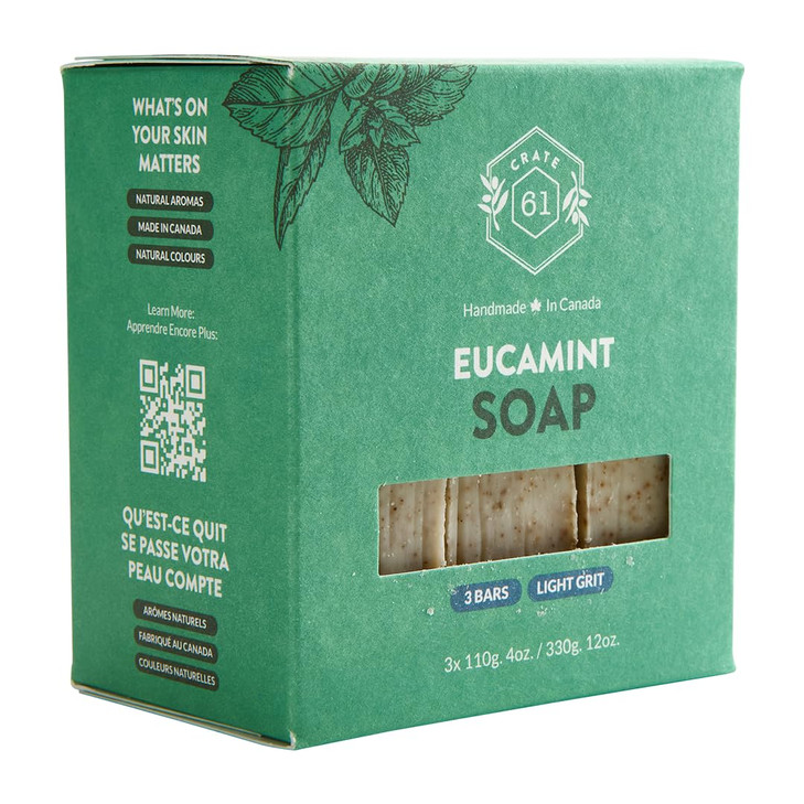 Crate 61 Organics, Handmade in Canada, Plant Based Cold Process Natural Bar Soap For Face And Body, With Premium Essential Oils, For Men And Women 3