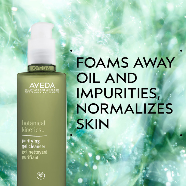 Aveda Botanical Kinetics Purifying Gel Cleanser | for Normal to Oily Skin | with Lavender and Vitamin E | 97% Naturally Derived*, 16.9 Fl Oz