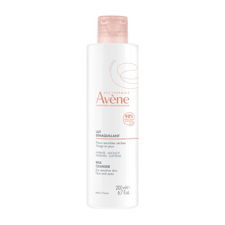 Avène Gentle Milk Cleanser - Moisturizing, No-Rinse, Soap-Free Cleansing Lotion for Dry, Sensitive Skin - 6.7 Fl Oz