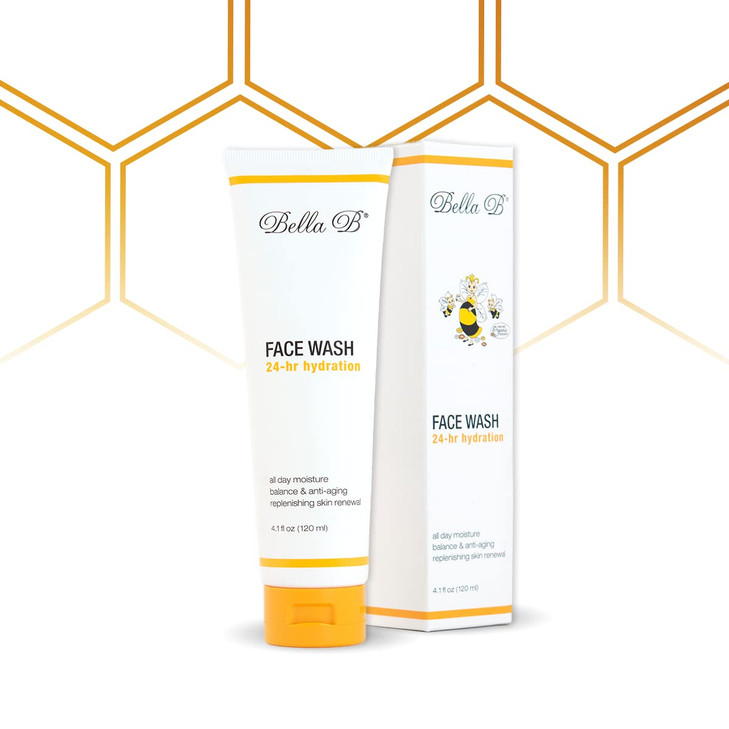 Bella B Face Wash 4.1 oz Tube - Facial Glow - Pregnancy Skin Care - Natural Facial Daily Cleanser - No Artificial Fragrance - Pregnancy Safe Face Was