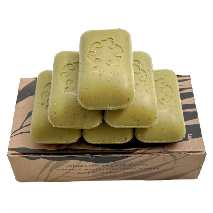 Baudelaire Exfoliating Sea Loofa Soap - Natural Fragrance - Hydrating & Moisturizing Triple-Milled Luxury, 5 oz (Pack of 6)