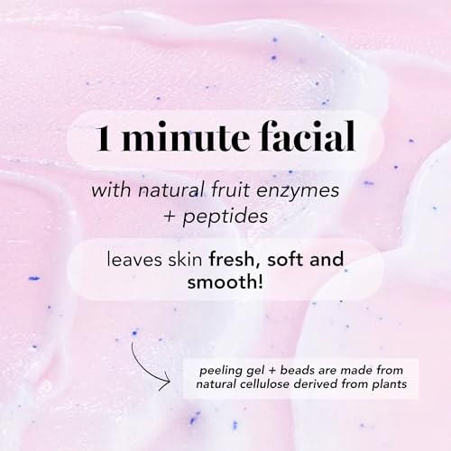 Saturday Skin Rub-A-Dub Refining Peel Gel  Exfoliating Face Wash & Exfoliating Peel Gel, Fruit Enzyme Exfoliator Facial Enzyme Scrub, Dead Skin Remo