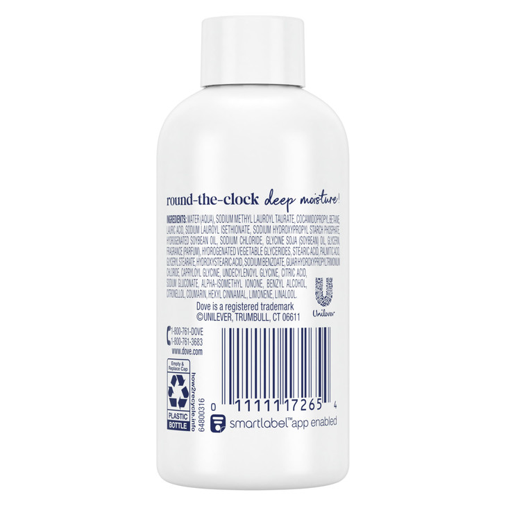 Dove Body Wash Deep Moisture for 24hr Lotion-Soft Skin Moisturizing Skin Cleanser with No Sulfates No Parabens 3 oz