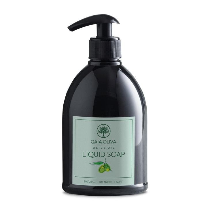 GAIA Oliva Olive Oil Hand Soap Liquid  Luxury Moisturizing Liquid Hand Soap for Bathroom & Kitchen, Natural Ingredients for Dry, Cracked Hands with