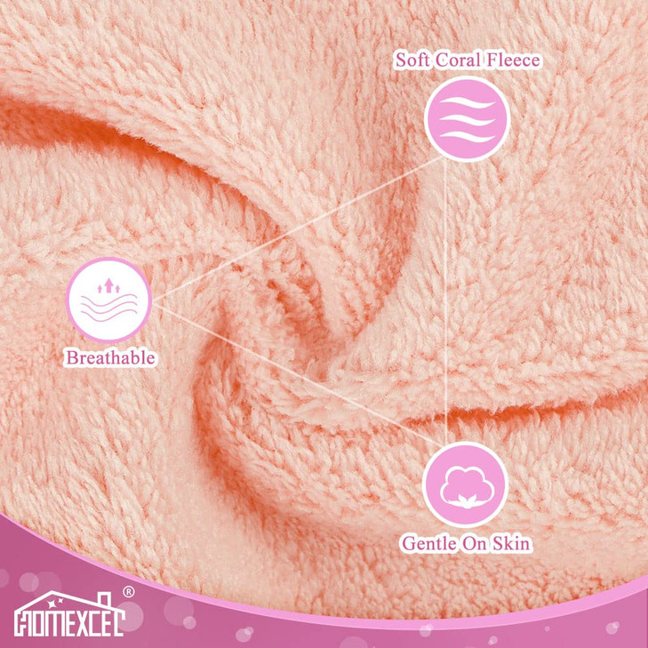 HOMEXCEL Premium Makeup Remover Cloth 24 Pack, Reusable Super Soft 7 x 7 Inch Facial Cleansing Cloths with Just Water, Highly Absorbent Microfiber Co