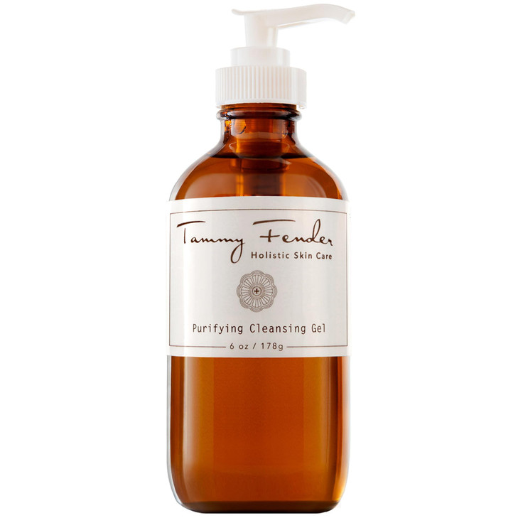 TAMMY FENDER - Purifying Cleansing Gel | Natural, Organic, Cruelty Free, Non-Toxic Skincare | Makeup Remover to Smooth, Soften, & Clarify | For Oily