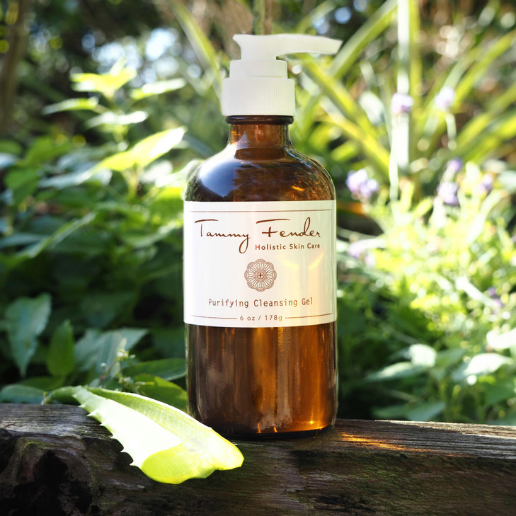 TAMMY FENDER - Purifying Cleansing Gel | Natural, Organic, Cruelty Free, Non-Toxic Skincare | Makeup Remover to Smooth, Soften, & Clarify | For Oily