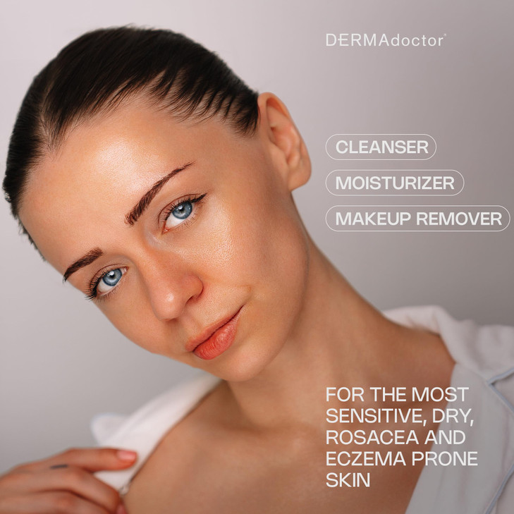 DERMAdoctor Jojoba Oil for Face Wash  Gentle Face Cleansing oil Makeup Remover for Sensitive Skin  Fragrance Free Dermatologist Tested Hydrating Cl