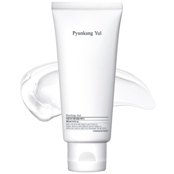 Pyunkang Yul PKY Peeling Gel with Immediate Visible Effect, Mild and Smooth Face Scrub with Papaya and AHA, Zero-Irritation, Korean Skincare (3.4 Fl.