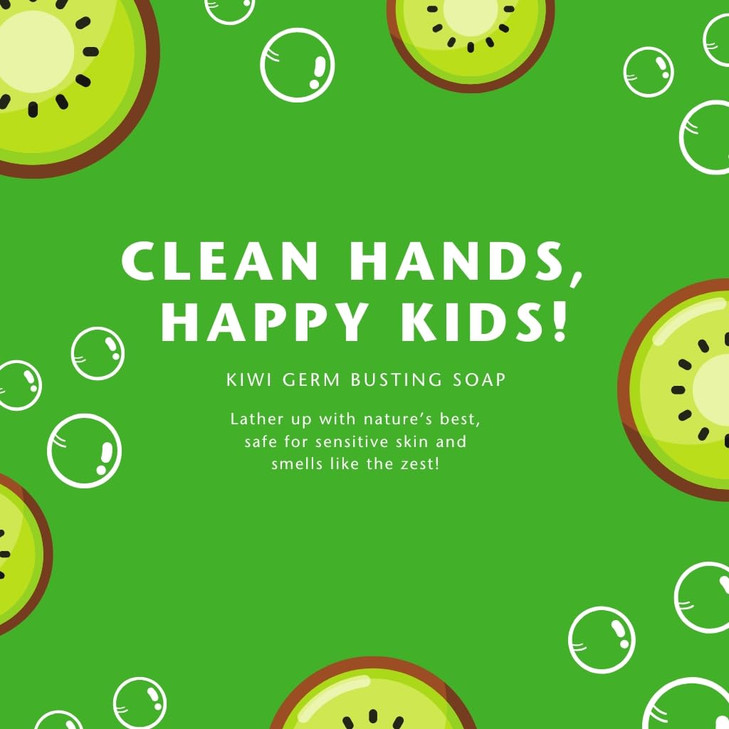 Gabriel Cosmetics Clean Kids Naturally Kiwi Soap, 16 oz, EWG Verified (1)