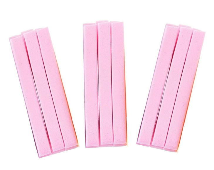 Huini Compressed Salon Spa Facial Cleansing Sponge Sticks, Natural (240 Count) (Pink)