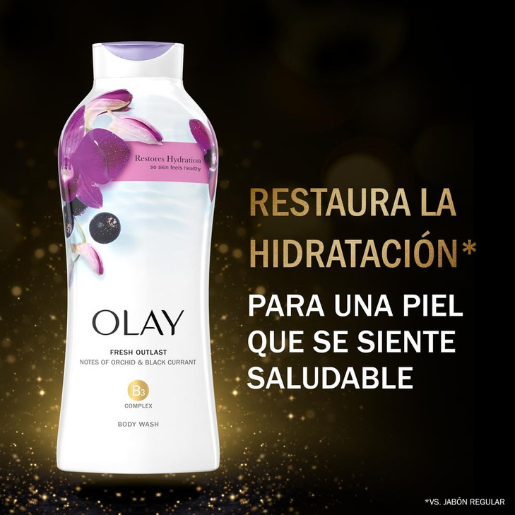 Olay Soothing Orchid 7 Black Currant Bodywash, 22 Fl Oz