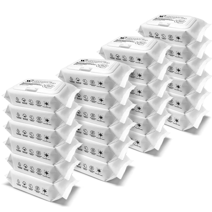 Natural Solution Flushable Wipes, Deep Clean Impurities,Makeup Remover, Hydrate & Purify Skin, Fragrance-Free, Face Wipes, 25 Sheets (Pack of 24)