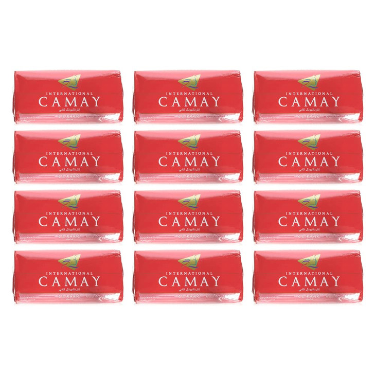 Camay Classic Bar Soap - Moisturizing Camay Classic Soap, Softly Scented Camay Body Wash , 4 Ounce Bath Bars (12 Bars)