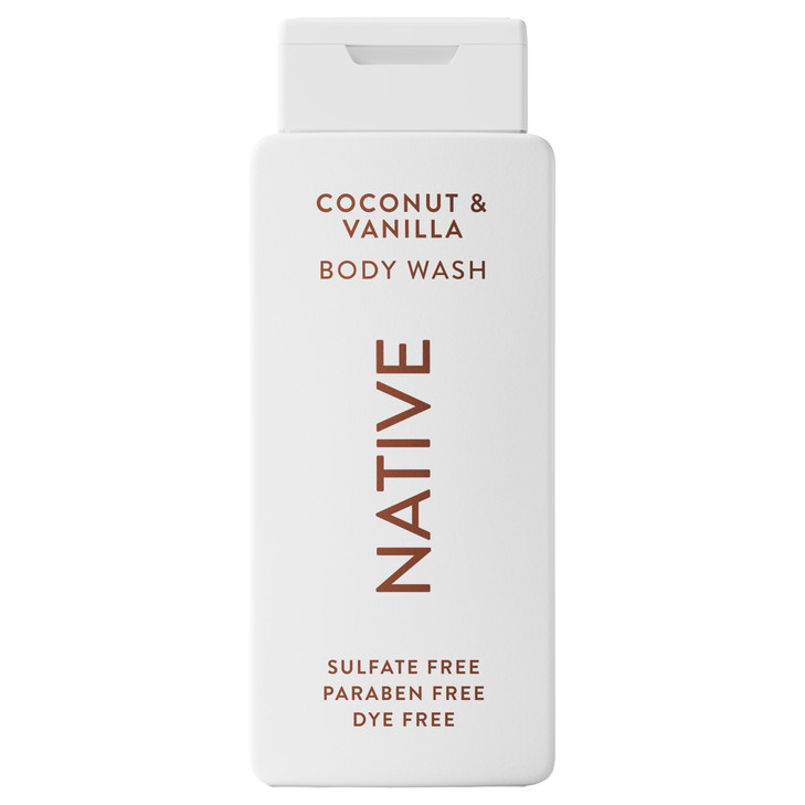 Native Body Wash Contains Naturally Derived Ingredients | For Women & Men, Sulfate, Paraben, & Dye Free Leaving Skin Soft and Hydrated | Coconut & Va