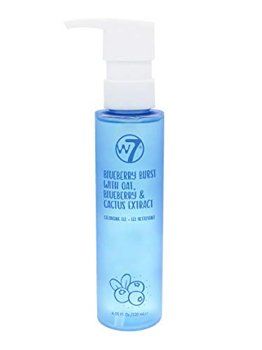 W7 Blueberry Burst Cleansing Gel - Blueberry, Cactus and Oat Extract - Remove Makeup & Cleanse Skin