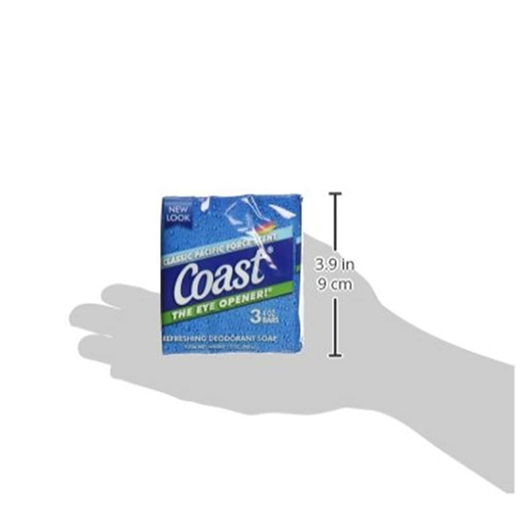 Coast Bath Bars Original Blue 3 Bar Soap oz, Coconut, 9.5 Ounce