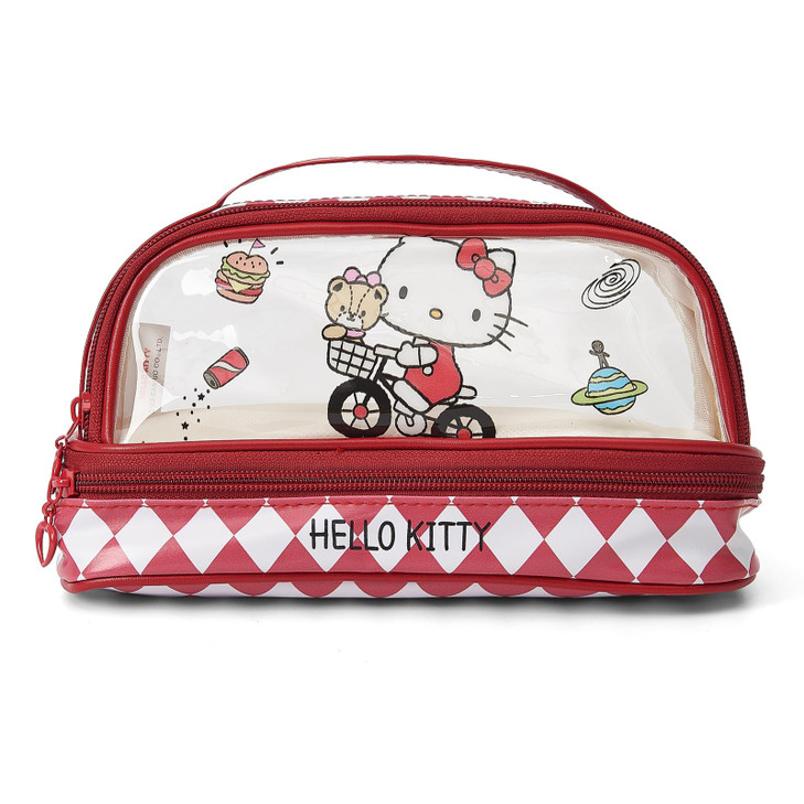 TiaJaMi Pencil Case for Girls, Cute Pencil Box Pouch with Zipper, Large Capacity Stationery Storage Organizer for School Supplies, Gifts for Her (Whi