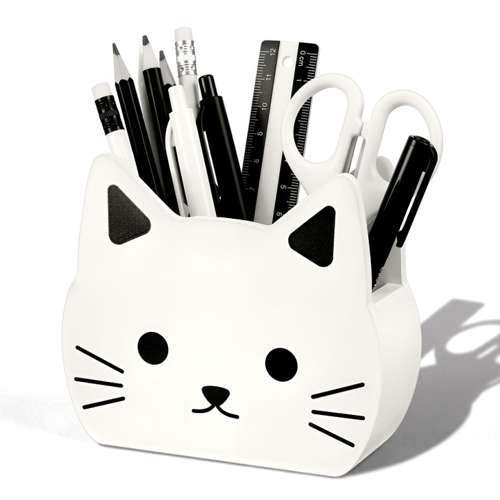 Tenceur Mexican Concha Pen Holder Pink Heart Large Capacity Pencil Holder Cute Mexican Decor Pencil Cup Pot Desk Organizer for Office Makeup Brush Ho