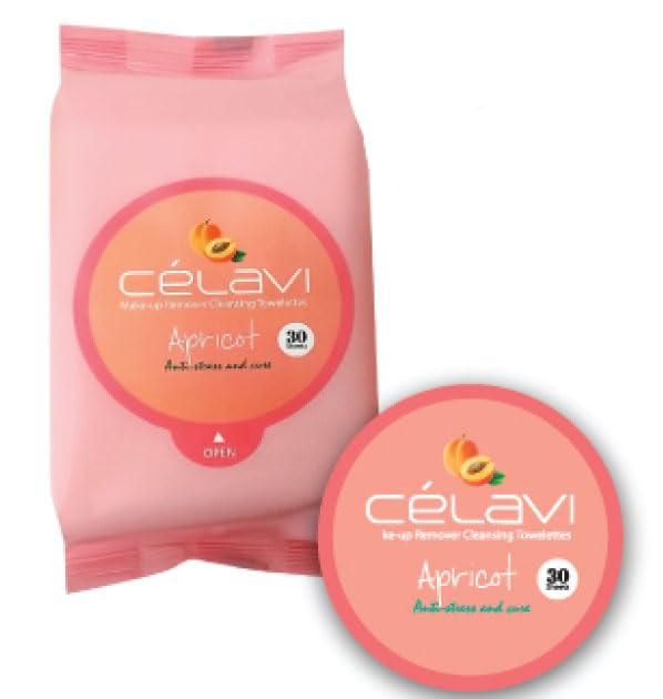 Celavi Makeup Remover Cleansing Wipes Removing Towelettes 2 Packs - 60 Sheets (Green Tea)