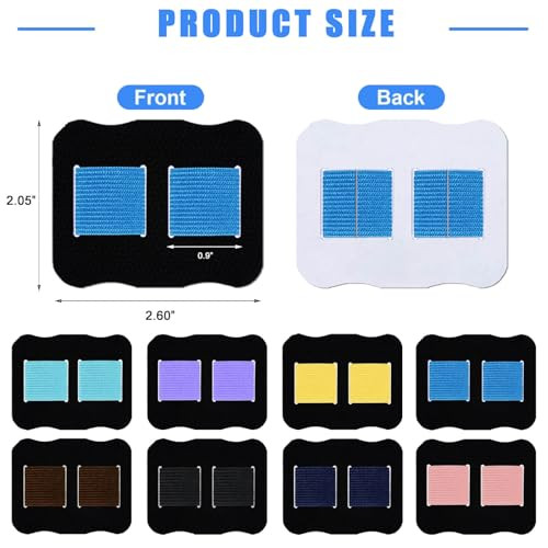 Pen Holder for Notebook, 8 Pack Self-Adhesive Double Pencil Pen Loop Holder Clip Elastic Ultra-Thin Adhesive Leather Design for Notebooks Clipboard J