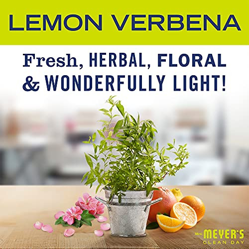 MRS. MEYER'S CLEAN DAY Kitchen Essentials Set, Includes: Hand Soap, Dish Soap, and All Purpose Cleaner, Lemon Verbena, 3 Count Pack