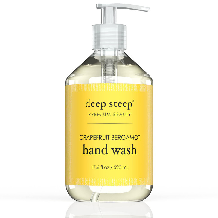 Deep Steep Argan Oil Liquid Hand Wash, Grapefruit Bergamot, 17.6 Fluid Ounce