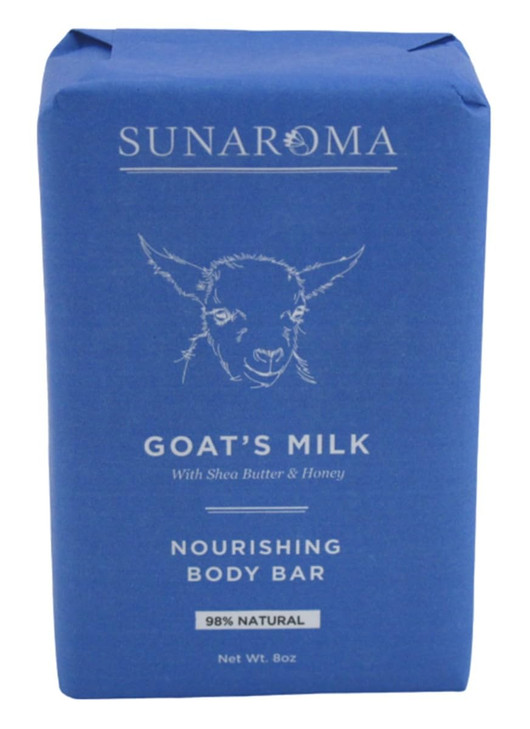 Sunaroma Conditioning Goat's Milk Bar Soap, 8 Ounce (Pack of 3)