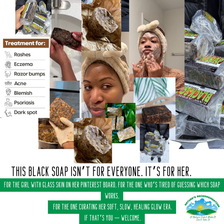 Premium African Black Soap - Pure 1 pound Bulk. Raw Organic Soap for Acne, Dry Skin, Rashes, Burns, Scar Removal, Face & Body Wash, From Ghana West A