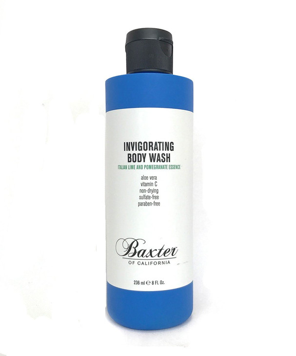 Baxter of California Invigorating Body Wash for Men, Italian Lime & Pomegranate,8 fl oz.