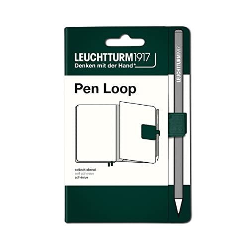 LEUCHTTURM1917 Self Adhesive Pen Loop Elastic Pen Holder (Forest Green)