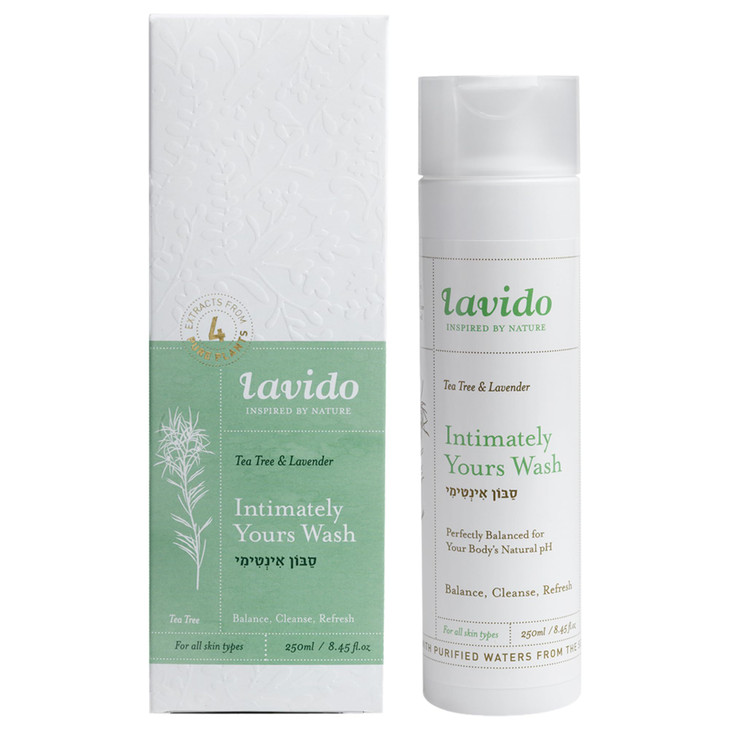 Lavido - Intimately Yours Wash | Clean, Non-Toxic Skincare (Tea Tree + Lavender, 8.4 fl oz | 250 ml)