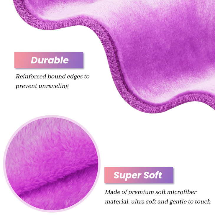 HealAge 8 Pack Makeup Remover Cloth,13x7 Inch Reusable Makeup Remover Towels, Ultra Soft Microfiber Face Cloth Reusable Facial Washcloths, 4 Colors