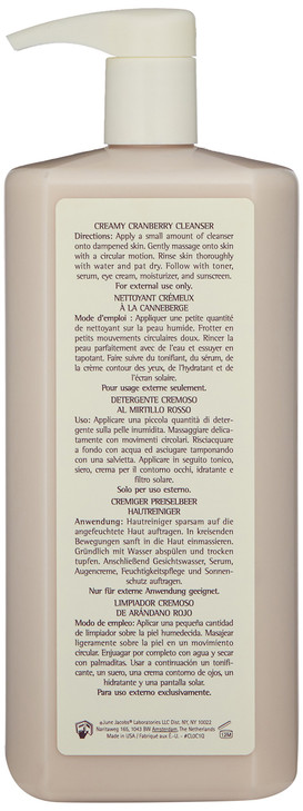 June Jacobs Creamy Cranberry Cleanser, 32 Fl Oz (Pack of 1)