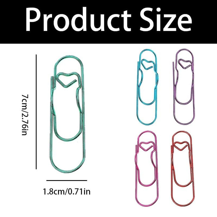 20 PCS Metal Pen Clips for Notebook, 5-Color Paper Clip Pen Holders for Journal Planner, Carbon Steel Pencil Holder Clip Office School Supplies Plann