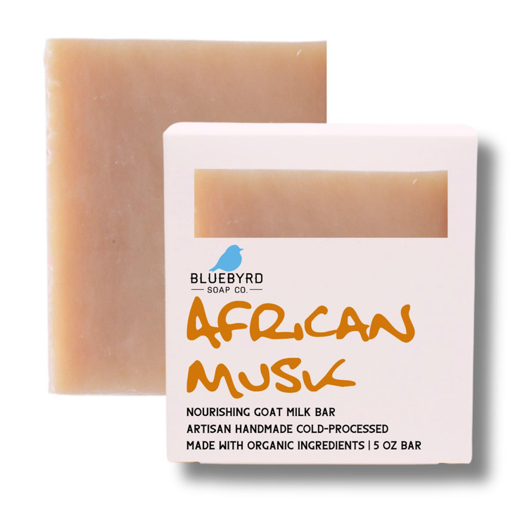 Bluebyrd Soap Co. Antiqued Sandalwood Mens Soap Bar | Creamy Rich Lather & Leaves Skin Smooth | Sandalwood Vegan Body Wash Bar - Skin Softening Organ